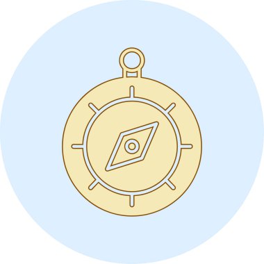 Madalya. Web simgesi basit illüstrasyon