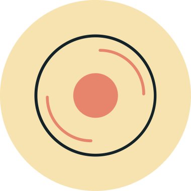 Tek bir izole yumurtanın vektör çizimi