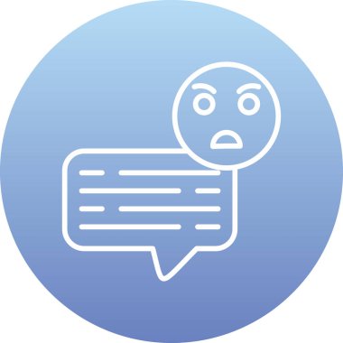 Mesaj var. Web simgesi basit illüstrasyon