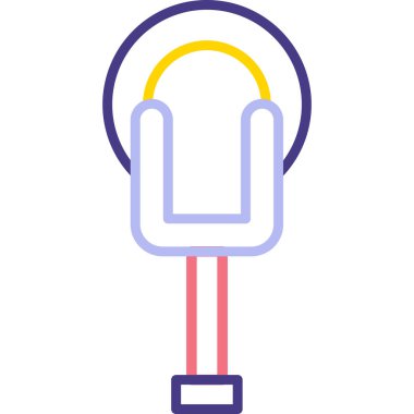 Bir müzik simgesinin vektör illüstrasyonu