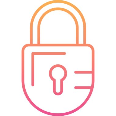 ikon vektör illüstrasyonunu kilitle