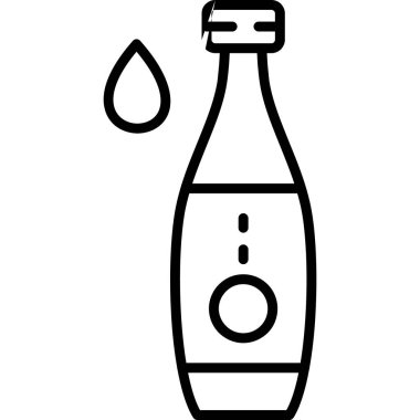 şişe cam ikonu ana hatlarıyla iç