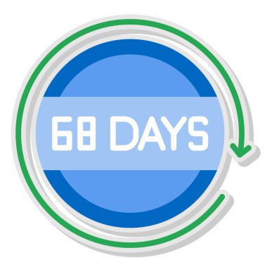 85 günlük simge, vektör illüstrasyonu