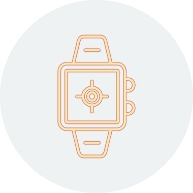 akıllı saat simge vektör illüstrasyonu