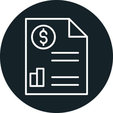 Belge simgesi tasarımının vektör illüstrasyonu