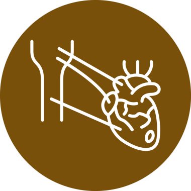 Kalp ikonu. Vektör illüstrasyonu