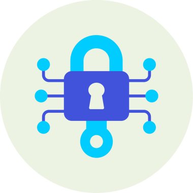 Kilit. Web simgesi basit illüstrasyon