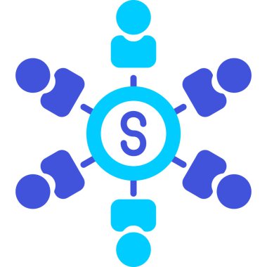 Dolar. Web simgesi basit illüstrasyon