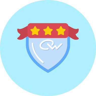 Rozet simge vektör çizim