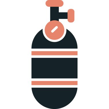 Yangın söndürme ikonu. Ağ için basit yangın söndürücü vektör simgeleri çizimi