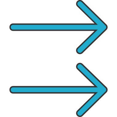 ok simgesi vektör illüstrasyonu