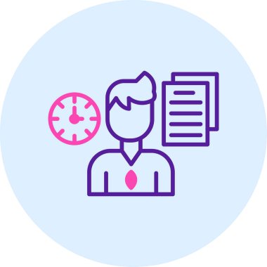 İş adamı simgesinin vektör illüstrasyonu