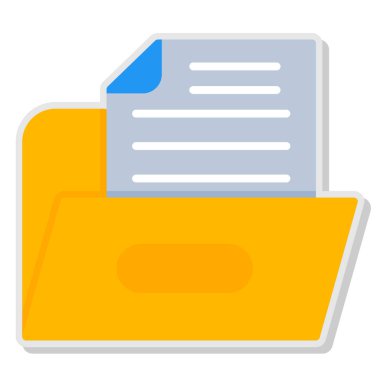 Dosya. Web simgesi basit illüstrasyon