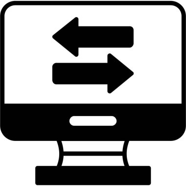 Ok. Web simgesi basit illüstrasyon