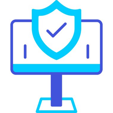 Bilgisayar. Web simgesi basit illüstrasyon