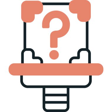 Soru işareti vektör illüstrasyonu