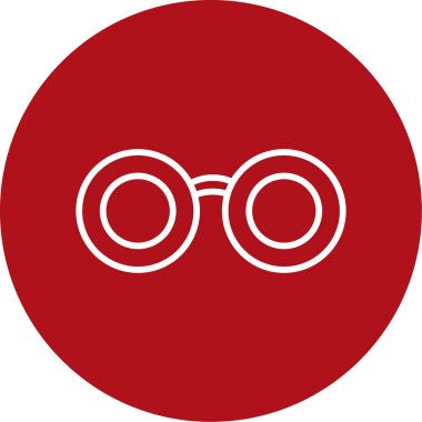 Gözlük. Web simgesi basit illüstrasyon