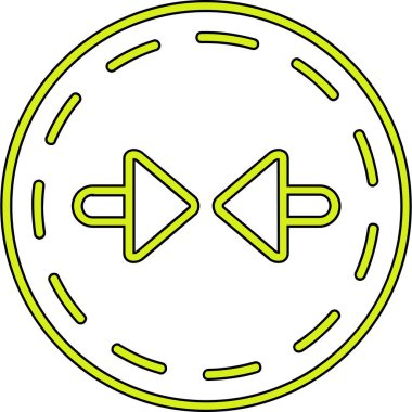 Oynayın. Web simgesi basit illüstrasyon