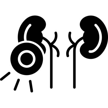 Böbrek ikonu vektör çizimi