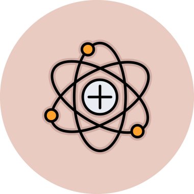 vektör atom simgesi illüstrasyonu