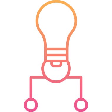 ampul simgesi vektör illüstrasyonu