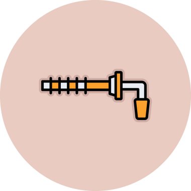 Bir kılıç simgesinin vektör illüstrasyonu