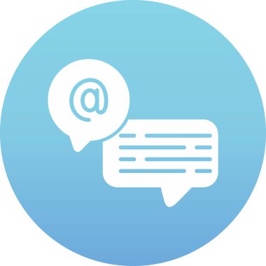 konuşma kabarcığı vektör çizimi