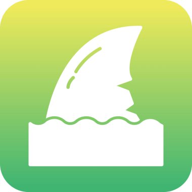 Benzersiz köpekbalığı vektör simgesi