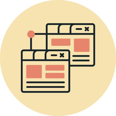 Tarayıcı. Web simgesi basit tasarım