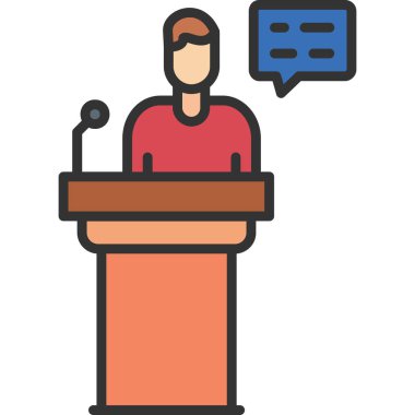 konuşma kabarcığı vektör çizimi