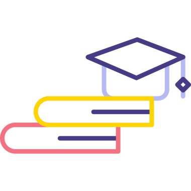 Eğitim simgesi vektör illüstrasyonu