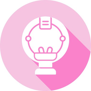 Bir robot simgesinin vektör illüstrasyonu