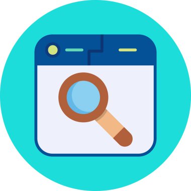 büyütme cam vektör simgesi