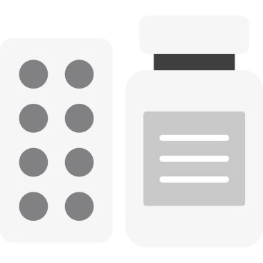 ilaç ikonu, vektör illüstrasyonu