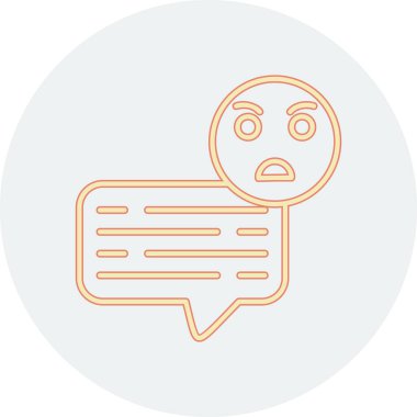 konuşma kabarcığı simgesi izole edildi, vektör illüstrasyonu