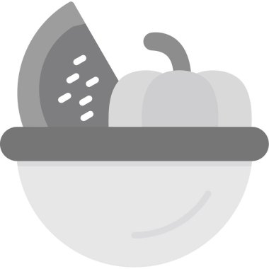 meyve elma ikonu düz stil