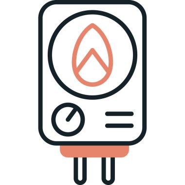 Gaz. Web simgesi basit illüstrasyon