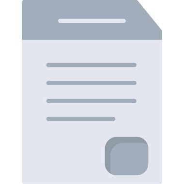 kağıt belge vektör simgesi