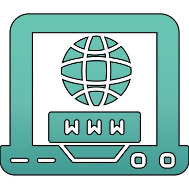 Ağ simgesi. vektör izole basit internet kavramı