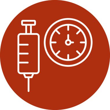 Modern b 'nin vektör illüstrasyonunda kan ikonu eksikliği