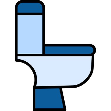 Tuvalet simgesi. renk tasarımı vektör çizimi