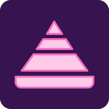 vektör piramit simgesi çizimi