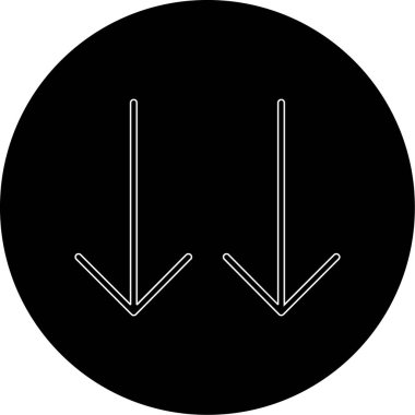 ok simgesinin vektör illüstrasyonu