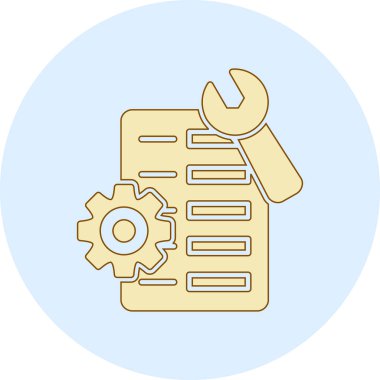 Anahtarlı vektör simgesi konsepti ve ayarları