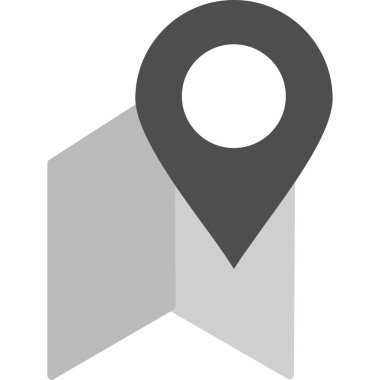 Harita işaretleyici simgesi, vektör illüstrasyonu