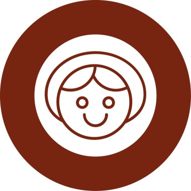 Bebek kız vektör simgesi