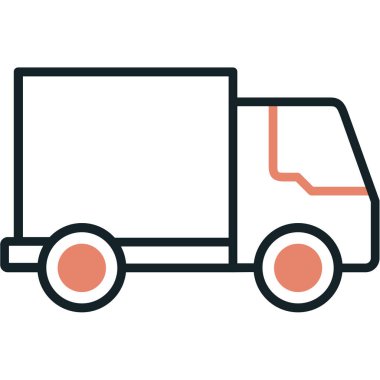 kargo teslimat simgesi vektör illüstrasyonu