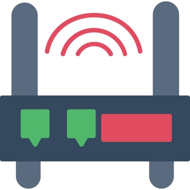 router simgesi. vektör illüstrasyonu