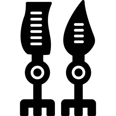 Bir araba simgesinin vektör illüstrasyonu