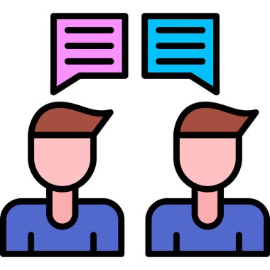 iki erkek simgesi vektör illüstrasyonu